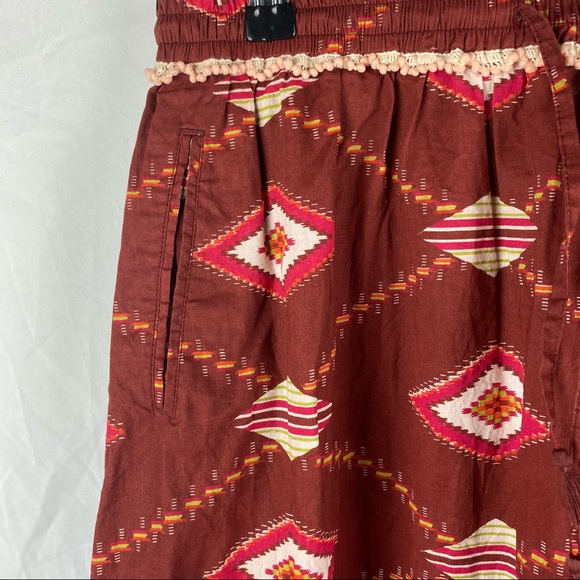 Beach Warrior Maroon Boho Long Maxi Skirt Size 14 - Picture 6 of 14